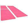 vidaXL Alfombras de dormitorio de pelo largo 3 piezas rosa
