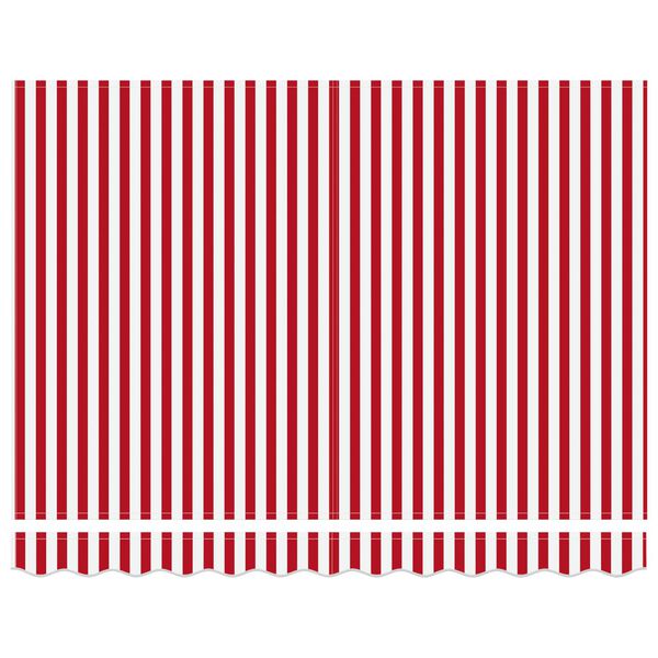 vidaXL Toldo Retr&aacute;ctil Rojo y 350 x 250 cm Poli&eacute;ster y metal