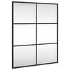 vidaXL Espejo de pared rectangular de hierro negro 50x60 cm