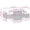 vidaXL Set sof&aacute;s jard&iacute;n y cojines 6 pzas rat&aacute;n sint&eacute;tico acacia beige