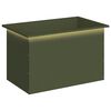 vidaXL Jardinera para jard&iacute;n con luces LED Verde oliva 50 x 80 x 48 cm