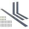 vidaXL Respaldo para sof&aacute; palets hierro 110 cm gris claro