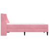 vidaXL Estructura de cama con colch&oacute;n Rosa 90 x 200 cm Terciopelo
