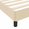 vidaXL Cama tipo Box Spring con colch&oacute;n Crema 80 x 200 cm tela