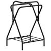 vidaXL Soporte de montura plegable de pie independiente hierro negro