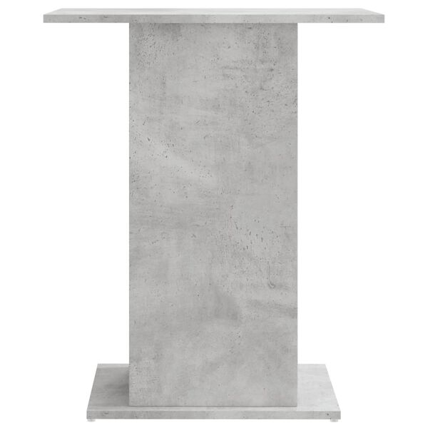 vidaXL Soporte para acuario de hormigón gris 60,5x36x72,5 cm de madera sintética