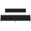 vidaXL Cama tipo Box Spring con colch&oacute;n Negro 180 x 200 cm tela