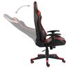 vidaXL Silla gaming giratoria PVC rojo