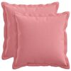 vidaXL Coj&iacute;n con almohada HOUTEN 2 uds. Rosa Lino Sint&eacute;tico