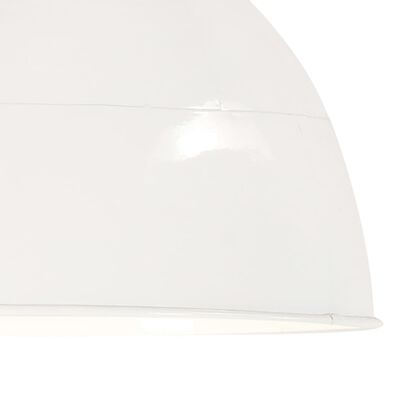 vidaXL Lámpara colgante vintage 25 W blanca redonda 31 cm E27