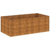 vidaXL Jardinera de acero corten 196x100x69 cm