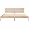 vidaXL Estructura de cama Marr&oacute;n 200 x 200 cm Madera de pino macizo