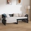 vidaXL Sof&aacute; cama sin colch&oacute;n madera maciza de pino negro 90x190 cm