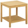 vidaXL Mesa lateral Aceite Natural 45 x 45 x 45 cm