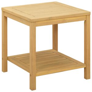 vidaXL Mesa lateral Aceite Natural 45 x 45 x 45 cm