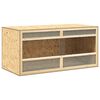 vidaXL Terrario de madera contrachapada 100x47x47 cm