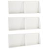 vidaXL Muro de Contenci&oacute;n 6 uds. 60 x 12 x 50 cm Acero Blanco