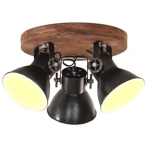 vidaXL L&aacute;mpara de techo industrial negra 25 W 42x27 cm E27