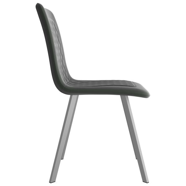vidaXL Sillas de comedor 2 unidades terciopelo gris
