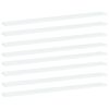 vidaXL Estante para estanter&iacute;a 8 uds contrachapada blanco 100x10x1,5cm