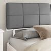 vidaXL Estructura de Cama con Cabecera Tapizada Gris Claro