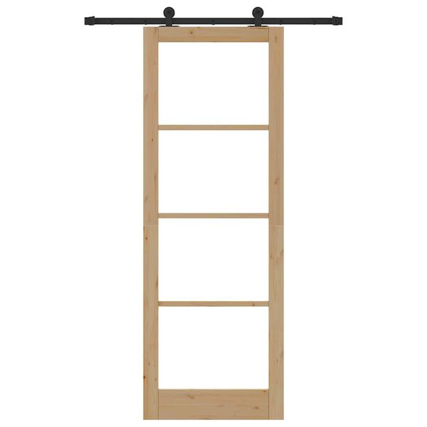 vidaXL Puerta Corredera ORKDAL Natural 83 x 232 cm