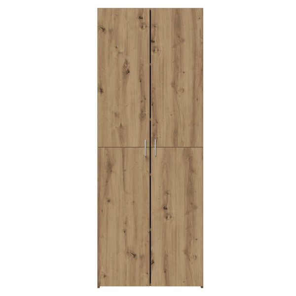 vidaXL Aparador alto 2 pcs Roble artesanal 70 x 42,5 x 185 cm