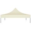 vidaXL Techo de carpa para celebraciones crema 2x2 m 270 g/m²