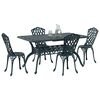vidaXL Conjunto de Comedor de Jard&iacute;n 5 pcs Verde Aluminio