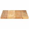 vidaXL Tablero de mesa rectangular madera maciza mango 60x50x2,5 cm