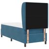 vidaXL Cama tipo Box Spring Azul Oscuro 200 x 80 cm Terciopelo