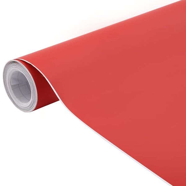vidaXL L&aacute;minas para coches 2 uds rojo mate 100x150 cm+50x150 cm