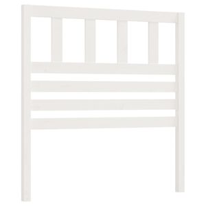 vidaXL Cabecero de cama madera maciza de pino blanco 81x4x100 cm