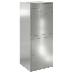 vidaXL Caja de entrega de paquetes Plateado 47,5 x 38 x 59 cm