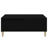 vidaXL Mesa de centro madera contrachapada negro 90x50x36,5 cm