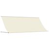 vidaXL Toldo retr&aacute;ctil de tela y acero crema 400x150 cm