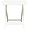 vidaXL Mesa de jardín plegable de plástico blanco 79x72x70 cm