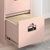 vidaXL Mueble archivador con caj&oacute;n con estante Rosa 44 x 50 x 106.5 cm