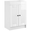 vidaXL Cabinet debajo del fregadero Blanco Brillante 56 x 37,5 x 81 cm