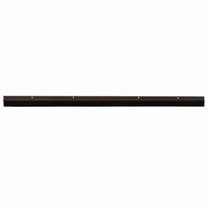 vidaXL Sellos de cepillo de puerta atornillables 2 uds. Marr&oacute;n 100 cm