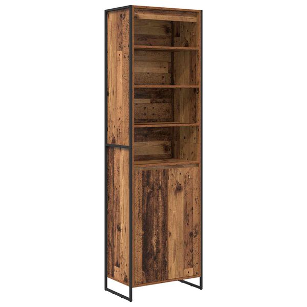 vidaXL Gabinetes Altos 2 pcs Madera Vieja 60 x 36 x 200 cm