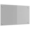 vidaXL Salpicadero de cocina Gris Claro 70 x 40 cm vidrio templado