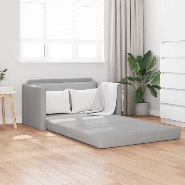 vidaXL Sof&aacute; cama 110cm Gris Nube tela