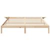 vidaXL Estructura de cama Natural 180 x 200 cm Madera de pino macizo