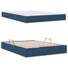 vidaXL Cama con almacenamiento y colchón Azul 140 x 190 cm Poliéster