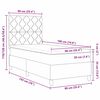 vidaXL Cama tipo Box Spring con colch&oacute;n Rosa 90 x 190 cm Terciopelo