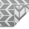 vidaXL Alfombra exterior ARAKIL PP gris 140x200 cm