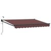 vidaXL Toldo Retr&aacute;ctil El&eacute;ctrico Marr&oacute;n 3 x 2 m