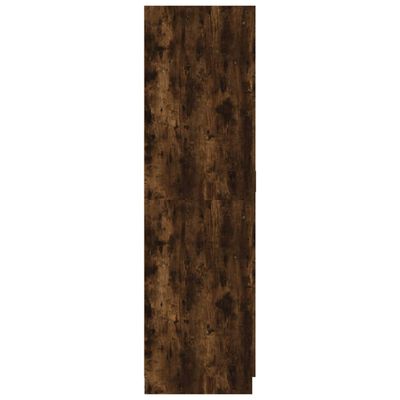 vidaXL Armario madera contrachapada color roble ahumado 80x52x180 cm