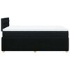 vidaXL Cama box spring con colch&oacute;n tela negro 120x200 cm